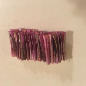 Purple shell bracelet